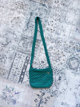 Emerald Green Crochet Crossbody Handbag