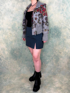 Boo Radley Floral Knit Jacket