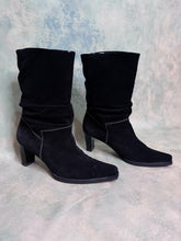 Gabor Black Suede Slouch Boots