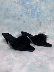 Ellie y2k Feather Kitten Heels