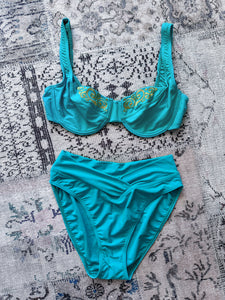 Pose 80s Turquoise Bikini