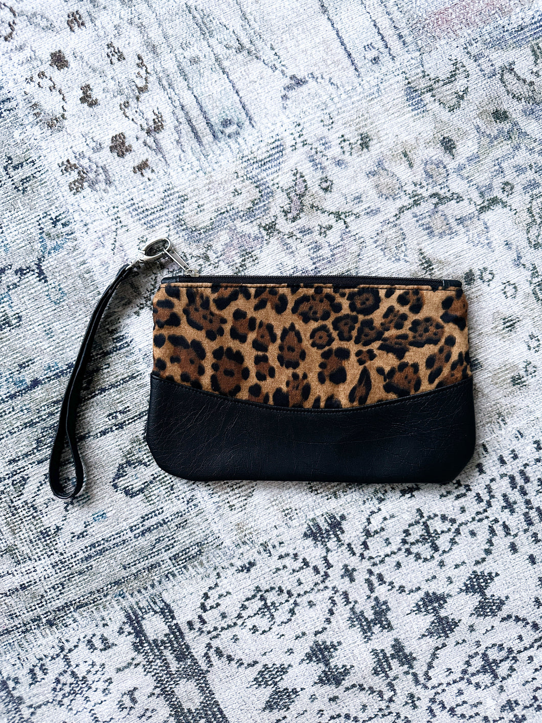 Peppercorn Leopard Print Faux Leather Purse