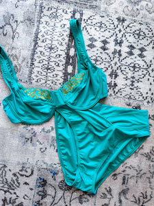 Pose 80s Turquoise Bikini