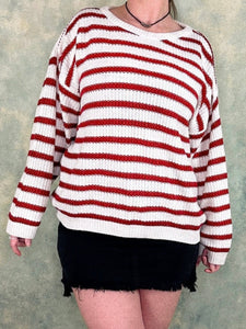 Katies 90s Stripe Knit Jumper