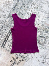 1990s Zoom Magenta Ribbed Tank Top