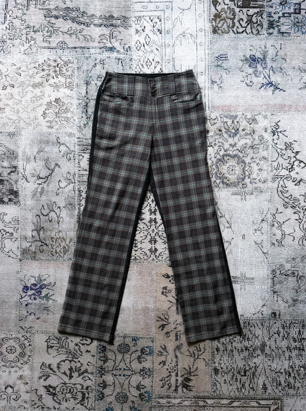 Transit Par-Such Plaid Patchwork Pants