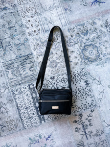 Black Nylon Crossbody Mini Handbag