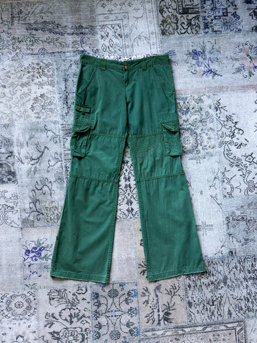 y2k 2000s Rusty Forest Green Cargo Utility Pants