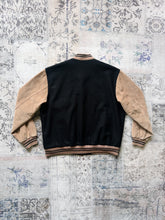 Edgemont Black Tan Suede Baseball Varsity Jacket