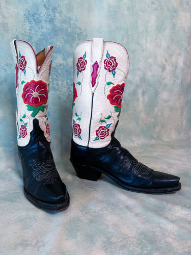 1883 by Lucchese Rose Embroidered Cowboy Boots