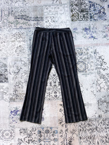 1990s Postie Fashions Black Pinstripe Pants