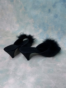 Ellie y2k Feather Kitten Heels