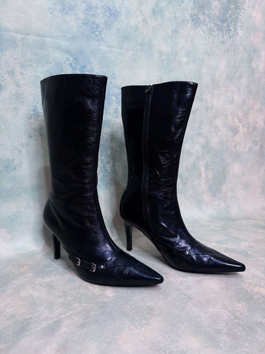 Sachi Buckle Stiletto Boots