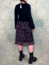 Twins y2k Paisley Mesh Skirt