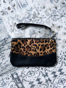 Peppercorn Leopard Print Faux Leather Purse