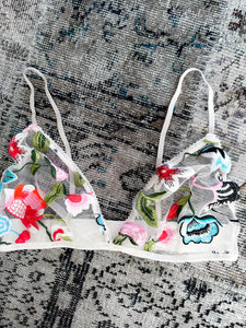 Floral Embroidered Bralette