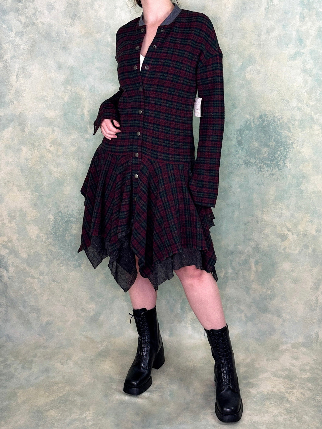 Free People Plaid Pixie Jacket