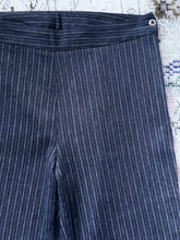 Ta Le Look Charcoal Grey Pinstriped Pants