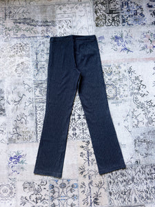 Ta Le Look Charcoal Grey Pinstriped Pants