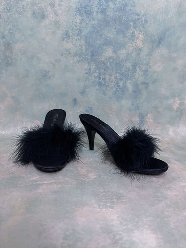 Fabulous Amour Feather Heels