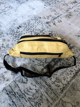 y2k 2000s Mustard Yellow Leather Large Bum Bag