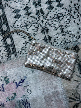 Silver Mesh Zipper Pouch