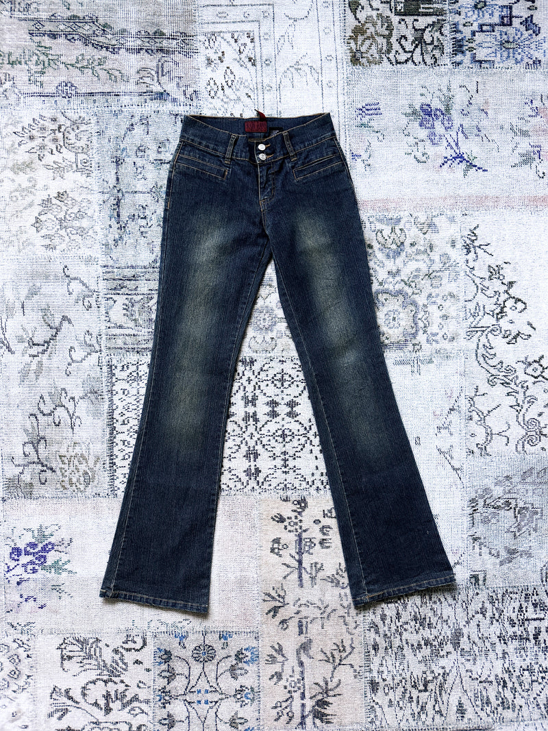 Boom y2k Low Rise Flare Jeans – Off Duty Underground 00s archive