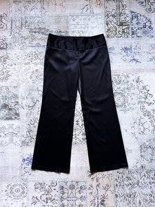 Events y2k Black Satin Pants