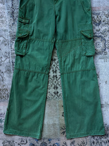 y2k 2000s Rusty Forest Green Cargo Utility Pants