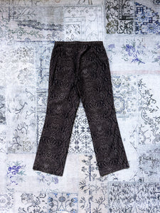 1990s Anthea Crawford Brown Snakeskin Pants