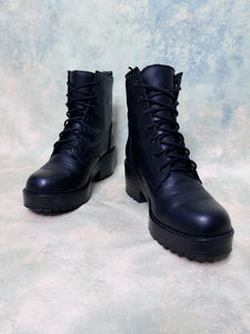 ROC Chisel Leather Ankle Combat Boots