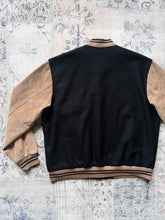 Edgemont Black Tan Suede Baseball Varsity Jacket