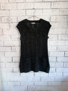 y2k Charcoal Knit Dress