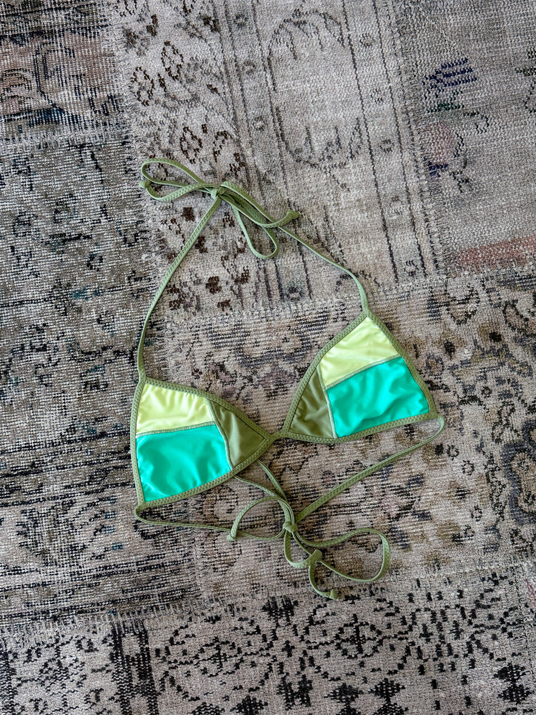 Boho Patchwork Triangle Bikini