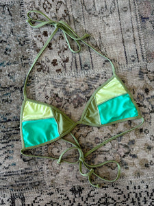 Boho Patchwork Triangle Bikini