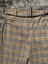 y2k Buckle Cream Plaid Pants