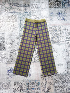 Daydreamer Olive Plaid Pants