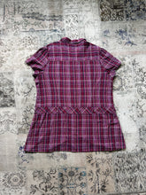 y2k Pink & Purple Plaid Dress