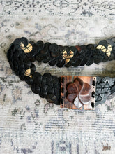 y2k Beaded Wooden Flower Belt