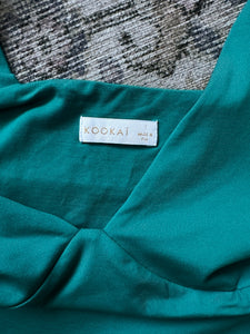 Kookai Teal V Neck Tank Top