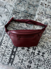 Red Faux Leather Bum Bag