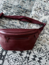 Red Faux Leather Bum Bag