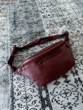 Red Faux Leather Bum Bag