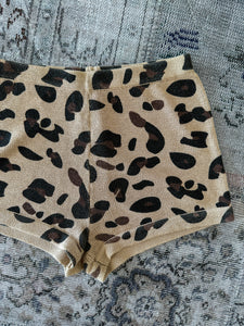 S♡C Leopard Knit Hot Shorts