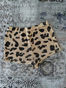 S♡C Leopard Knit Hot Shorts