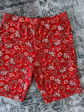 Arnhem Cassis Red Floral Jersey Bike Shorts