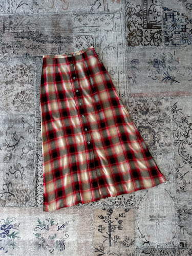 Calvin Klein 90s Plaid Skirt