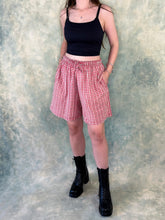 90s Red Plaid Check Shorts