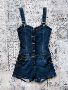 y2k Denim Low Rise Overalls