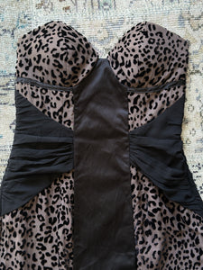 Seduce y2k Silk Leopard Dress